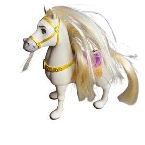 Disney Tangled Princess Petite Rapunzel's Maximus‎ White Horse Toy 6 Inches